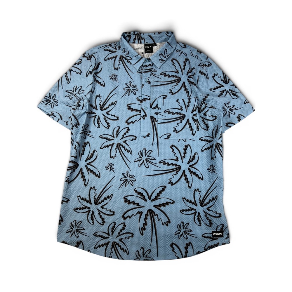 NWT Oakley Surf Deco Palms Rc Shirt THREE LINES PALMS Size Medium